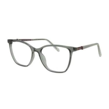 Imagem de Armação De Óculos Bulget Bg7208i H02 Cinza Translúcido-Feminino