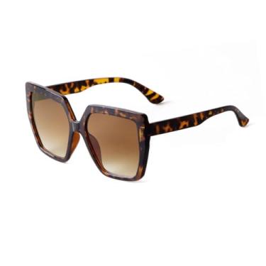 Imagem de VFDHN Óculos de sol retrô rosa feminino, luxuoso, retangular, armação grande, masculino, feminino, uv400 (2)