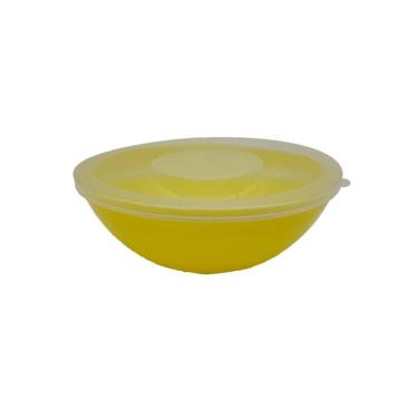 Imagem de Pote Redondo Com Tampa Marmita Sobremesa 600 Ml Amarelo