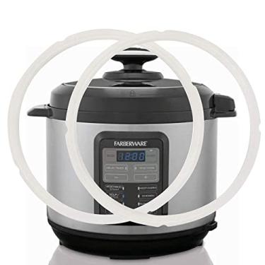 Imagem de NOVIIML ealing Ring for FARBERWARE 6 Quart Power Cooker - Replacement Silicone Gasket Seal Rings for 6 Quart Power Pressure Cooker Farberware 6 Qt Model WM-CS6004W 7-in-1 Accessories Parts, 2 Pack