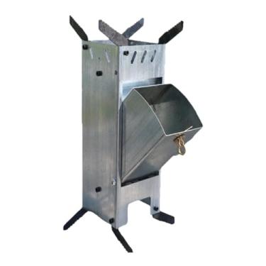 Imagem de IEUDNS Forno a lenha para acampamento, fogueira portátil, multifuncional, dobrável, resistente para pesca, mochila, churrasco, caminhada, quintal