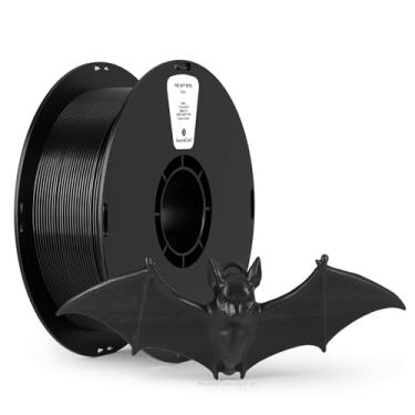 Imagem de Filamento PETG 1,75 mm +/- 0,03 mm, filamento de impressora kexcelled 3D, resistência química, carretel de 1 kg (1 kg), adequado para a maioria das impressoras FDM, embalagem a vácuo, preto