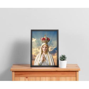 Imagem de Quadro Com Moldura Nossa Senhora de Fátima - Core Decore, G