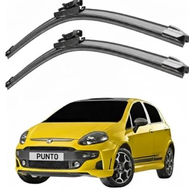 Imagem de TIGER AUTO KIT PALHETAS DE PARABRISA EM SILICONE PREMIUM, COMPATÍVEL FIAT PUNTO 2008 A 2018, VISÃO SEGURA E LIMPEZA EFICIENTE