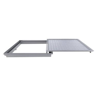 Imagem de Tampa Casa Máquina Piscina e Rebaixo Gaveta Cinza 120x120cm