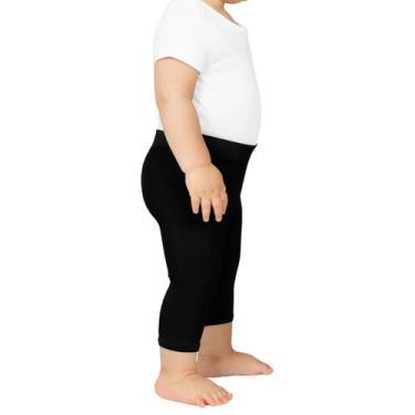 Imagem de Meia calça legging baby infantil menino lupo, RN, Preto