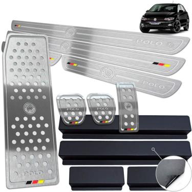 Imagem de Pedaleira Manual Soleira Descanso Prata Polo Wolfsburg