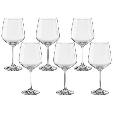 Imagem de Taça De Cristal Bohemia 570Ml Sandra 6 Peças