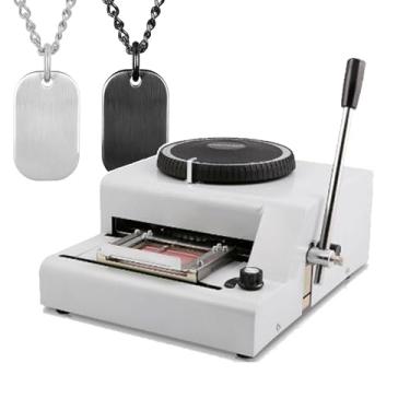 Imagem de MáQuina De Estampagem De Metal E AçO InoxidáVel, MáQuina De GravaçãO Em Relevo, Impressora Manual De CartõEs Para CartõEs De CréDito E Identidade Em Pvc, Ferramenta De Estampagem De 72 Caracteres