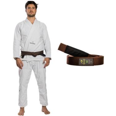 Imagem de Kimono Jiu Jitsu Adulto Ripstop Training First Branco + Faixa - Pretor