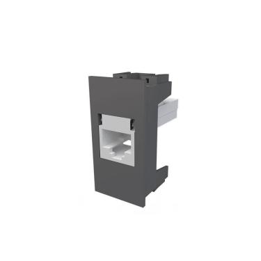 Imagem de Módulo Tomada Para Rede De Informática Fame Habitat Onix Rj45 Cat6 8 Vias Onix