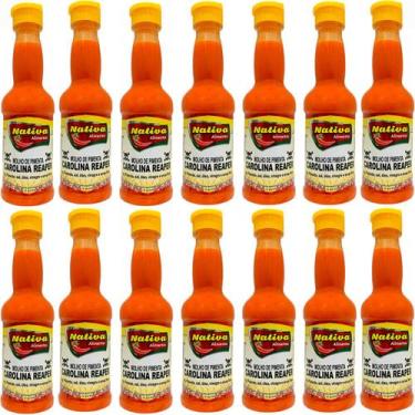 Imagem de Kit c/ 14 Pimentas Carolina Reaper A + Forte do Mundo 150ml - Nativa