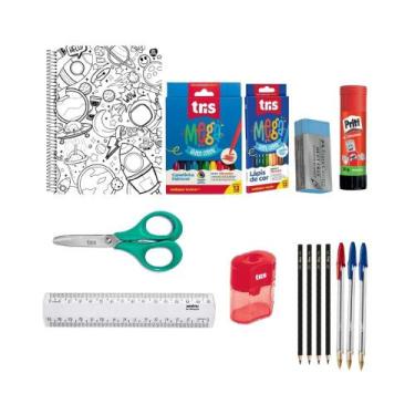 Imagem de Kit Escolar Fundamental - Itens Básicos para o Dia a Dia - Suprinform
