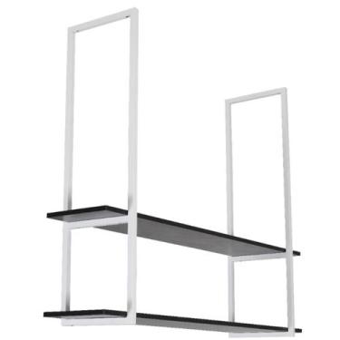 Imagem de Prateleira Dupla Estilo Industrial Teto Parede 100cm BP FS - Fassin Sh