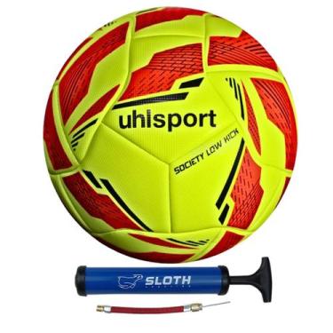 Imagem de Bola Futebol Society Uhlsport Low Kick + Bomba, Vermelho, Amarelo