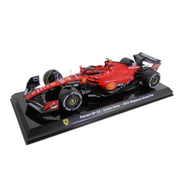 Imagem de - Formula 1 Compatible with Ferrari SF-23 Carlos Sainz 2023 Singapore Grand Prix - 1/24 Diecast Model Car - GF063