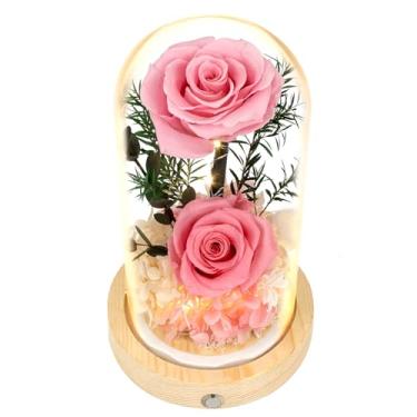 Imagem de Buquê de rosas preservadas e flores frescas – presente para mulheres, rosas que duram para sempre, flores para entrega Prime – aniversário, dia das mães e Natal