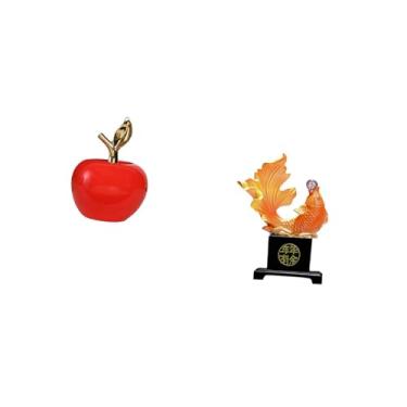 Imagem de Fenteer Estatueta de Cerâmica E Escultura de Peixe em Resina para Decoração Moderna de Casa, Sala de Estudo, Mesa de Café, Quarto, Escritório, Arte de Feriado