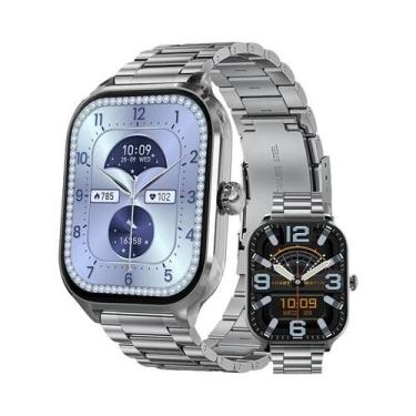 Imagem de Relógio Inteligente Feminino Bluetooth Com Tela HD Monitor De Frequênc