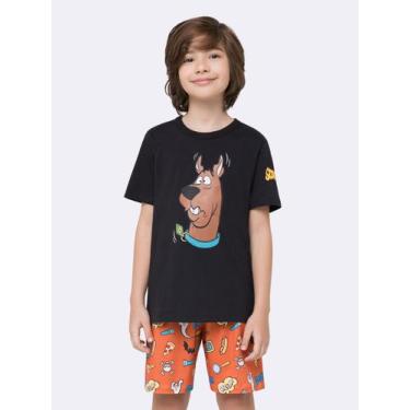 Imagem de Pijama Manga Curta Masculino Infantil Scooby-Doo com Bermuda - Veggi, 