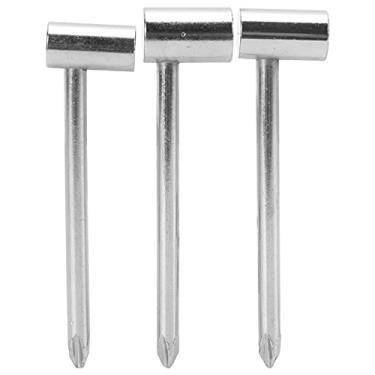 Imagem de Tnfeeon Ferramenta de Reparo de Guitarra Ajustável 3pcs Chave Hexadecida Com, Spra de Ajuste de Instrumento de Ferro para Guitarra Folkelétrica, Adequado para, Jackson, (Prata 6,35 mm+7mm+8mm três
