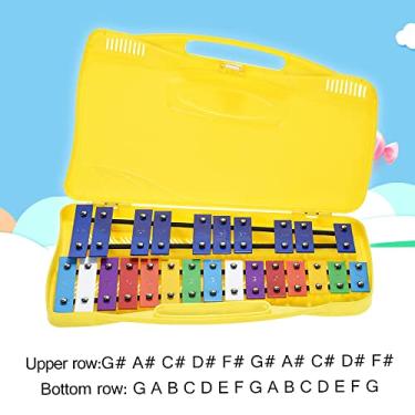Imagem de Mingzhe Colorido 25 Notas Glockenspiel Xilofone de Percussão de Percussão Musical Educational Instrument Toy para Crianças