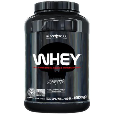Imagem de Whey Protein Black Skull - 900g (WPI, WPC, WPH) Whey Baunilha 900g