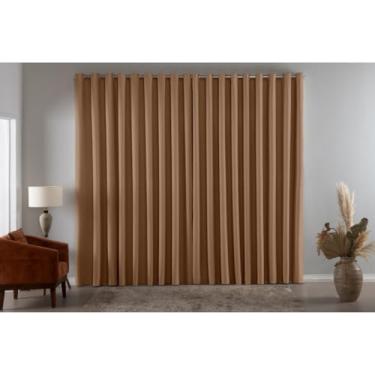 Imagem de Cortina Blackout Em Tecido Para Quarto Cortina De Painel Com Ótimo Isolamento Térmico E Acústico(AVELÃ,2,00 X 1,80)