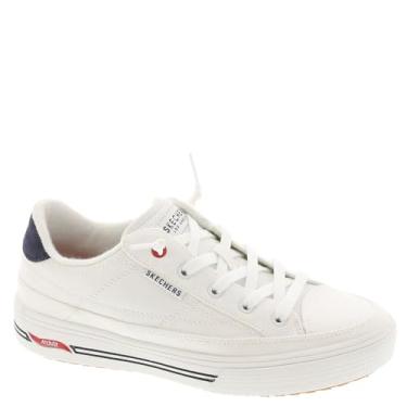 Imagem de Skechers Street Arch Fit Arcade-Arcata Oxford feminino, Branco/azul marinho/vermelho, 36