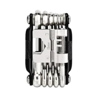 Imagem de Kit Ferramentas Canivete 16 Funções Bicicleta Chave Allen Reparo Bike Extrator De Corrente