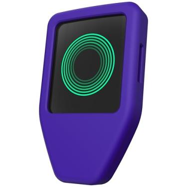 Imagem de CVER Capa de silicone para Trezor Safe 5, proteção de cobertura total, acesso à tela e porta (roxa)