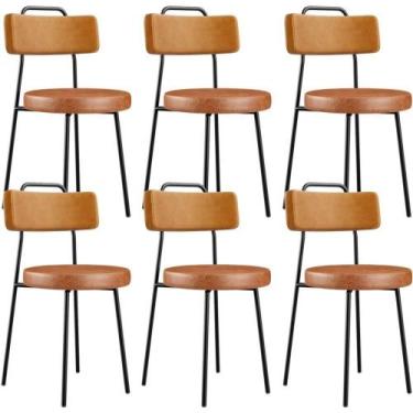 Imagem de Kit 06 Cadeiras Decorativas Estofada Para Sala Jantar Barcelona L02 ma