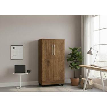 Imagem de Armário Rebecca Organizador Multiuso 2 Portas E 3 Prateleiras - Mega F