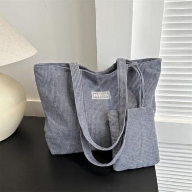 Imagem de Bolsas femininas modernas com uma bolsa pequena para viagens, trabalho, compras, academia, Cinza escuro, Large