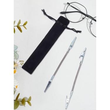 Imagem de 2 peças de ferramentas de pulseira de ferro, ajudante de joias, clipe jacaré, ganchos de ferramenta de liberação rápida de platina para joias, relógio de corrente, cerca de 18,3 cm