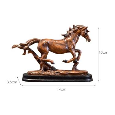Imagem de Fenteer Vaso Transparente para Aquário, Ornamento para Quarto, Sala de Estar, Mesa, Decoração de Casa com Escultura, Estatueta, Arte, Estátua de Cavalo Coleci
