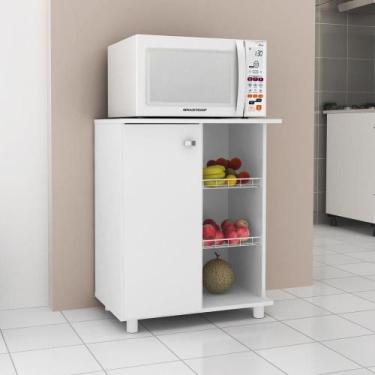 Imagem de Balcão Fruteira Multiuso Com 1 Porta Cr20000 Branco - MULTIMOVEIS