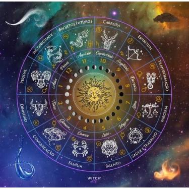 Imagem de Mandala do Zodíaco - Tecido Oxford 68x68 cm - no-brand