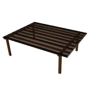 Imagem de Kit Policarbonato Bronze 4mm 4,00m x 6,00m - Perfis Naturais - RM Poli