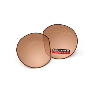Imagem de iLikeo Lentes de reposição de policarbonato PRO+ para óculos de sol Oakley Meta HSTN OW8002 51 mm, Pro+ marrom, For Meta HSTN OW8002 51mm Frame