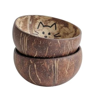 Imagem de Tigela Eco Pet De Coco Natural Para Gatos -500ml