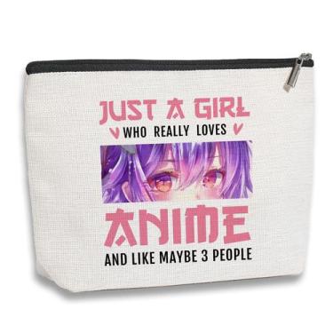 Imagem de Bolsa de cosméticos kdxpbpz Anime Lover, presentes para meninas e mulh