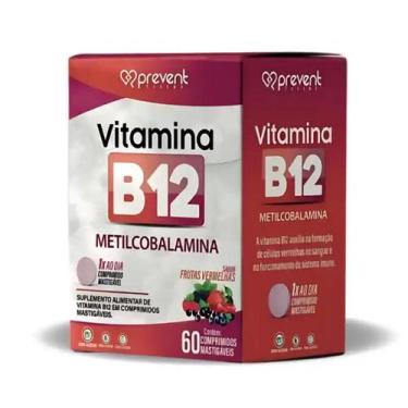 Imagem de Vitamina B12 Metilcobalamina Prevent Pharma c/60 Cp Mastigáveis - Sabo