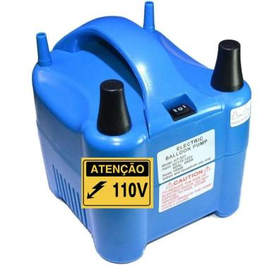 Imagem de Bomba de Ar Inflador Profissional Bexigas e Balões 2 Bicos 