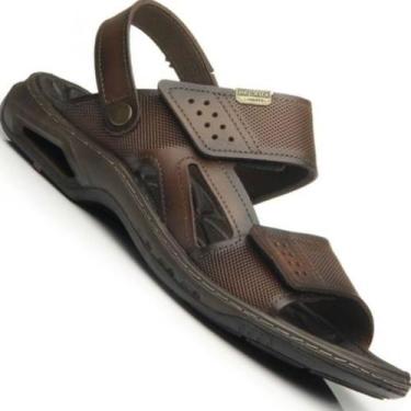Imagem de Sandalia Pegada 133206 Masculina, Pinhão, 41