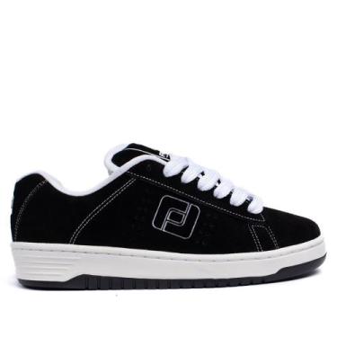 Imagem de Tênis Masculino Freeday Jab Camurça Preto/branco, Preto, Branco, 40