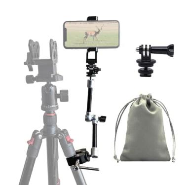 Imagem de Braço de câmera para caça, suporte para celular C-Clip Magic Arm compatível com tripé, GoPro, câmera de trilha, iPhone, Mevo Start e Outfitter, suporte de árvore de substituição