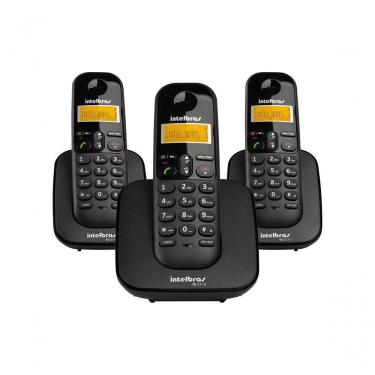 Imagem de Telefone Sem Fio Intelbras Ts3113 Base E 2 Ramais Dect 6.0 Preto