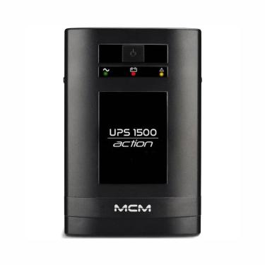 Imagem de Nobreak MCM Action 1500 VA, 8 Tomadas Bivolt, Proteção Total, Preto