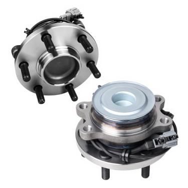 Imagem de KUSATEC 515064 2 peças de rolamento da roda dianteira e conjunto de cubo 2WD compatível com Nissan Frontier 2005-18, Pathfinder 2005-2012, Xterra 2005-2015, Suzuki Equator 2009 2010 2011 2012, 6 parafusos de pino com ABS